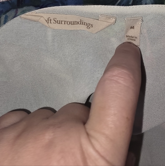 Soft Surroundings Ambrosia Tiered Maxi Dress Planterly Floral Women Medium - Picture 9 of 9